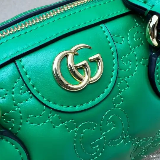 Hyperpeter leather matelassé bag GUCCI top handle GG 0701